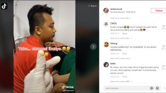 Lahiran Santuy Viral, Sang Ibu Masih Bisa Tertawa, yang Nangis Malah Suami