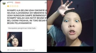 Seram Banget! Viral Gadis Protes Pelayanan Olshop, Ekspresinya Bikin Salfok