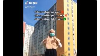 Viral Cewek Joget TikTok saat Karantina Covid-19, Ibu Berdaster Ini Disorot