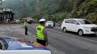 Antisipasi Kemacetan, Polisi Rekayasa Lalin Jalur Berastagi-Medan