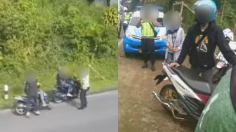 Motor Disabet Rotan, Knalpot Digeprek Pakai Martil, Razia Kendaraan Ini Picu Debat Panas Warganet