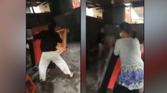 Viral Video Emak-emak Ngamuk, Serang dan Hancurkan Lokasi Perjudian