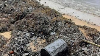 Ada Limbah Minyak Hitam di Pantai Pulau Batam, Nelayan Sulit Cari Ikan