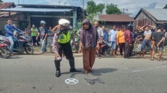 Ngeri! Sepeda Motor Laga Kambing di Sumut, 1 Orang Tewas di TKP