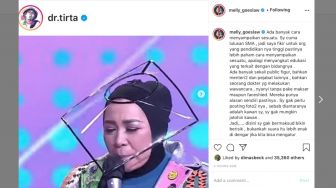 Face Shield Dikritik dr Tirta, Melly Goeslaw: Anda Ada Masalah dengan Saya?