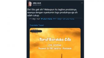 Produk Iklan di Bela Sungkawa Sriwijaya Air, Netizen: Gobloknya Kebangetan