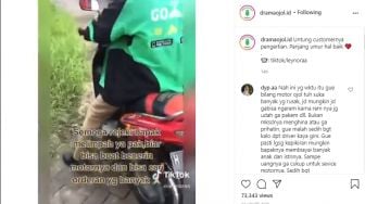 Hargai Perjuangan Driver, Gadis Ini Tak Mengeluh Ojolnya Mogok