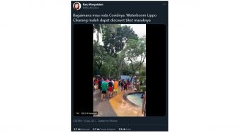 Viral Kerumunan di Waterboom Lippo Cikarang, Berpotensi Tambah Kasus Baru!