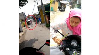 Viral! Aksi Ibu di Kampung Inggris Hadang dan Paksa Orang Beli Dagangannya!