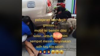 Salah Isi Bahan Bakar, Mobil Ini Bikin Banyak Orang Repot Kuras Tangki