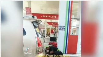 Kijang Innova Bikin Geger Petugas SPBU, Tangki Bensin Dipreteli Karena Ini