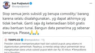 Jokowi Pertanyakan Hasil Subsidi Pupuk Pertanian, Susi Beri Saran Ini