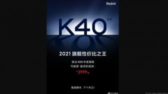 Redmi K40 Tersedia dalam 2 Model, Dipacu Snapdragon 888