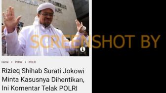 CEK FAKTA: Benarkah Rizieq Shihab Surati Jokowi, Minta Kasusnya Dihentikan?