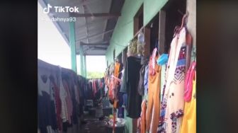 Penampakan Asrama Penuh Baju Tergantung, Publik: Bu Risma Lihat Ini Marah