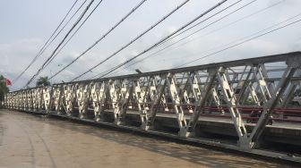 Sungai Pemali Mengkhawatirkan, Jembatan di Jalur Pantura Brebes Ditutup