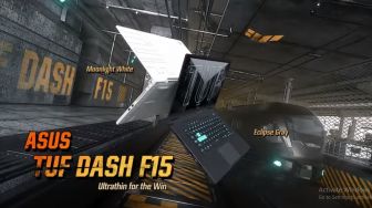 Asus Hadirkan Laptop Gaming TUF Dash F15 di CES 2021