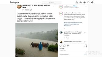 Banjir Merendam Dusun Kraton Jember, Warga Mengungsi Bersama Hewan Ternak