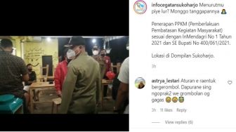 Sambil Menangis dan Gendong Anak, Pedagang Perempuan Adu Mulut dengan Bupati Sukoharjo