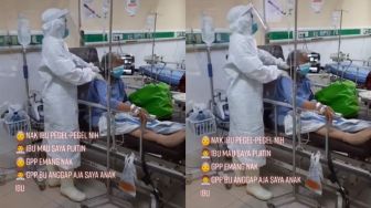 Viral Video Tenaga Medis Pijat Pasien Covid-19, Aksinya Bikin Terharu