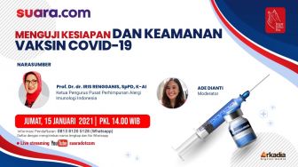 LIVE STREAMING: Menguji Keamanan dan Kesiapan Vaksin Covid-19