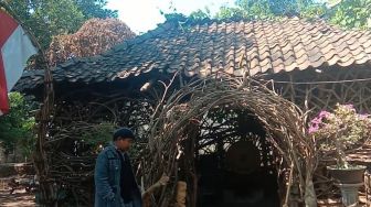 Rumah Unik di Semarang Terbuat dari Ranting Pohon Jati