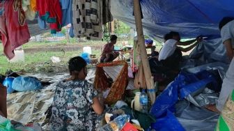 Pengungsi Sudah Mulai Menjerit, Kebutuhan Susu, Popok, Air Bersih Menipis