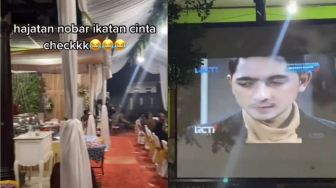 Bak Nonton Layar Tancap, Acara Hajatan Ini Digelar Sambil Nobar Sinetron