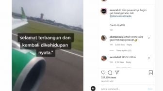 Bikin Penumpang Ngakak, Viral Pengumuman Pramugara di Pesawat Pakai Pantun