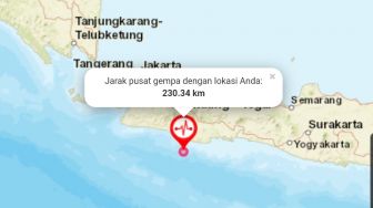 Pangandaran Gempa, Pusatnya di Kedalaman Laut 24 km