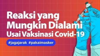 INFOGRAFIS: Reaksi yang Mungkin Dialami Usai Vaksinasi Covid-19