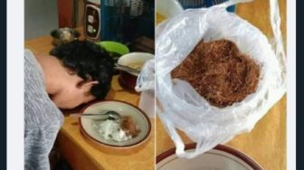 Viral! Mirip Abon Sapi, Pria Ini Tak Sengaja Santap Nasi Lauk Tembakau