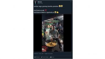 Viral Pedagang Nasi Goreng di Tulungagung Jualan Sambil Mengumpat!