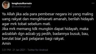 Tengku Zul Doakan Maling Uang Rakyat Badannya Busuk dan Berulat