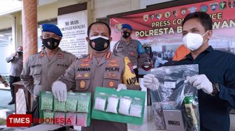 Polresta Banyuwangi Amankan 2,8 Ons Sabu dan 3,2 Ons Ekstasi