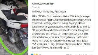 Maling Bejo! Curi Motor Bonus Uang Ratusan Juta, Begini Ceritanya