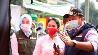 Longsor Sumedang, Menteri Bintang Bangun Pos Korban Perempuan dan Anak