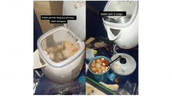 Masak Baso Aci Pakai Teko Water Heater Hotel, Aksinya Dihujat Warganet!