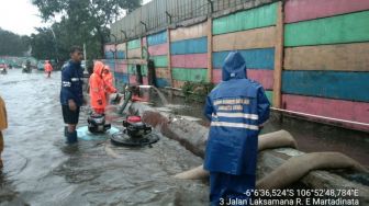 Banjir di Jalan RE Martadinata Tanjung Priok Sudah Surut