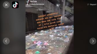 Kirim Makanan ke Rusun Penuh Sampah, Tukang Ojol Syok saat Lewati Tangga