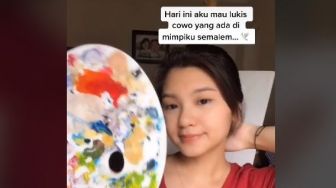 Sampai Dilukis, Viral Wanita Cantik Ini Cari Pria yang Dilihat Dalam Mimpi