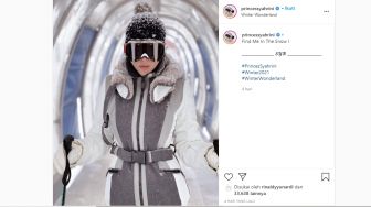 Pamer Main Ski di Jepang, Total Outfit Syahrini Bikin Merinding