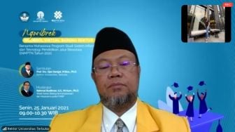 Jalin Komunikasi, UT Gelar Ngobrol Virtual Bareng Rektor