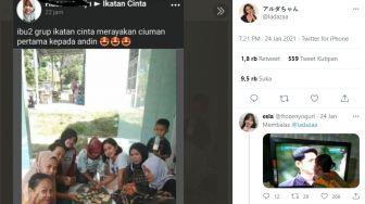 Rayakan Adegan Ciuman di 'Ikatan Cinta', Emak-emak Ini Gelar Syukuran