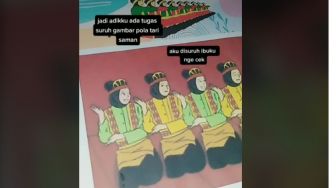 Disuruh Gambar Penari Saman, Hasil Karya Bocah Ini Bikin Ngelus Dada