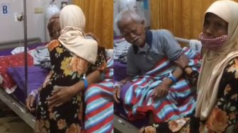 Berpisah karena Dirawat, Pertemuan Sepasang Kakek Nenek Ini Bikin Haru
