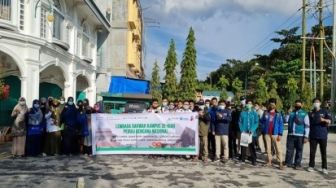 Peduli Bencana Nasional LDK Se-Riau Lakukan Aksi Galang Dana