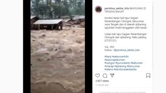Detik-detik Banjir Landa Banyumas, Tenggelamkan Mobil Warga
