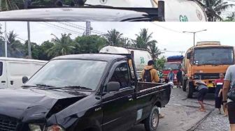 Kecelakaan Beruntun di Padang, Truk CPO Hantam 6 Minibus