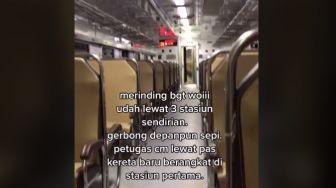Bikin Merinding, Wanita Ini Sendirian di Kereta Selama Perjalanan